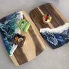 Modern Design Resin Spliced Wooden Cutting Board / Lixra