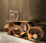 Artistic Round Trending Modern Accent Table / Lixra