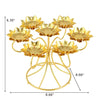 Gold-Plated Obsolete Lotus Candle Holder/ Lixra