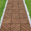 Natural Elegance Interlocking Wooden Floor Tiles Set / Lixra