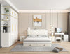 Modern Bedroom Trio Storage Bed, Combined Wardrobe, And Stylish Dresser Set / Lixra