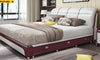 Rectangular Modern Leather Bed / Lixra