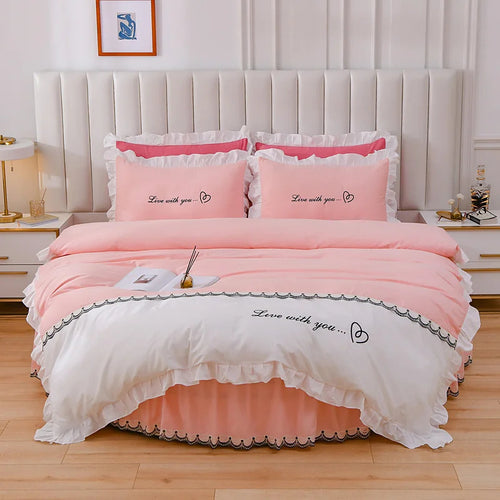 Round Cotton Soft Bedsheets Set / Lixra