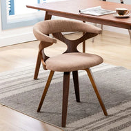 Wooden Texture Fabric Dining Chairs Set / Lixra
