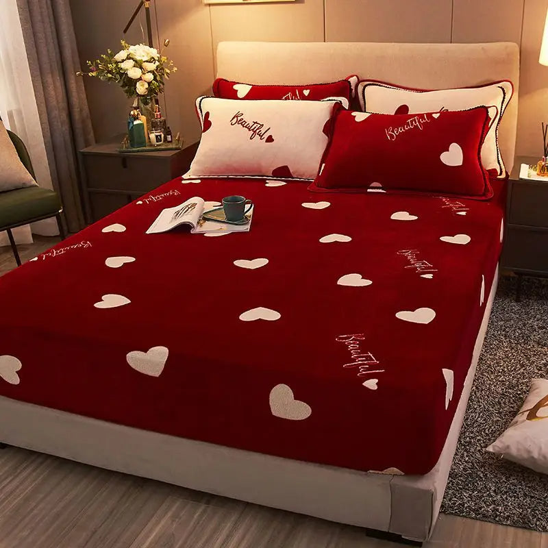 Luxurious Velvet Double Bed Cover