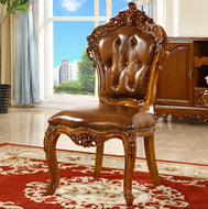 European Style Leather Dining Chair Set / Lixra