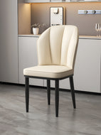 Luxurious Leather Upholstered Dining Chairs / Lixra