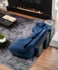 Graceful Comfort Stylish Curve-Shaped Velvet Sofa/ Lixra