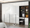 Multi-Functional Glassware & Wooden Base Wardrobe/ Lixra