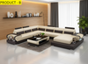 Designed LED Leather Sectional Sofa Set / Lixra