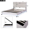 Queen Size Platform Bed With Adjustable Headboard / Lixra