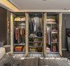 Elegance In Storage Wooden & Glass Door Wardrobe / Lixra