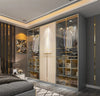 Elegance In Storage Wooden & Glass Door Wardrobe / Lixra