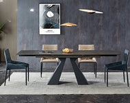 Versatile Extendable Marble Dining Table / Lixra