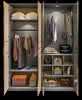 Elegance In Storage Wooden & Glass Door Wardrobe / Lixra