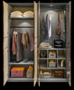 Light Luxury Storage Wooden & Glass Door Wardrobe / Lixra