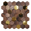 3D Wood Mosaic Tiles / Lixra