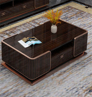 Modern Wooden Gloss Coffee Table with Storage / Lixra