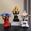 Fashionable Tray-Top Resin Statue/ Lixra