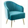 Splendid Fabric Accent Chairs with Metal Legs / Lixra