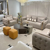 Luxurious Bentley Tufted Leather Sofa Set / Lixra