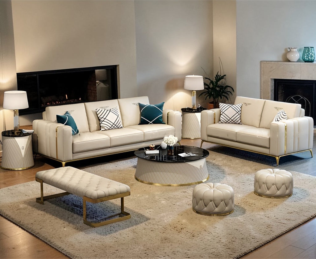 Splendid Designed Astounding Leather Sofa Set / Lixra