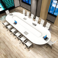 Modern Decorative Wooden Conference Desk / Lixra