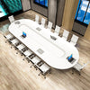 Modern Decorative Wooden Workspace Conference Desk / Lixra