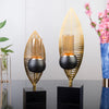 Leaf-Inspired Gold Plated Candle Holder/ Lixra