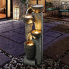 Elegant 4-Tier Gray Water Fountain For Home And Garden / Lixra