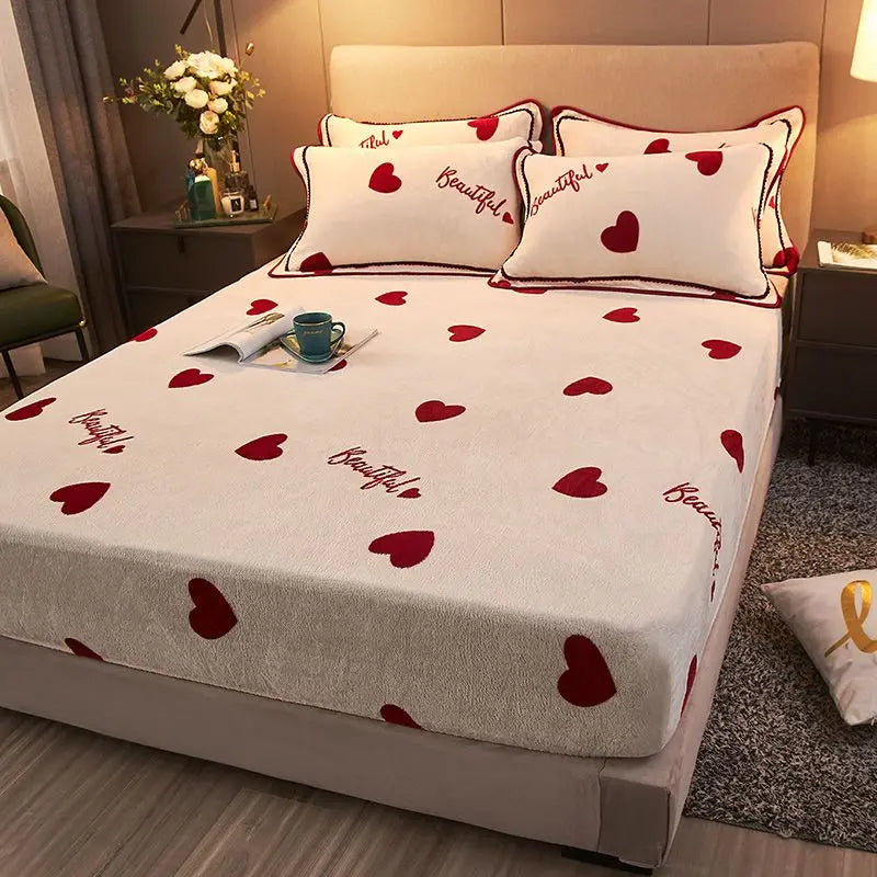 Luxurious Velvet Double Bed Cover