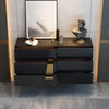 Luxury Wooden Exquisite Black Buffet Table / Lixra