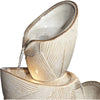 Ivory Stone Finish Garden Fountain With LED / Lixra