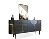Space-Efficient Modern Marble-Top Buffet Table / Lixra