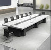 Inventive Wooden Conference Desk With Built-in Storage / Lixra