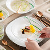 24/48 Piece Unbreakable Durable Opal Glassware Dinner Set / Lixra