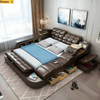 Modern Multifunctional Astonishing Leather Bed / Lixra