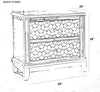 Luxurious Golden Accents And Floral Design Bedroom Set / Lixra