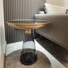 Metal Tray Style Top Coffee Table With Side Table / Lixra