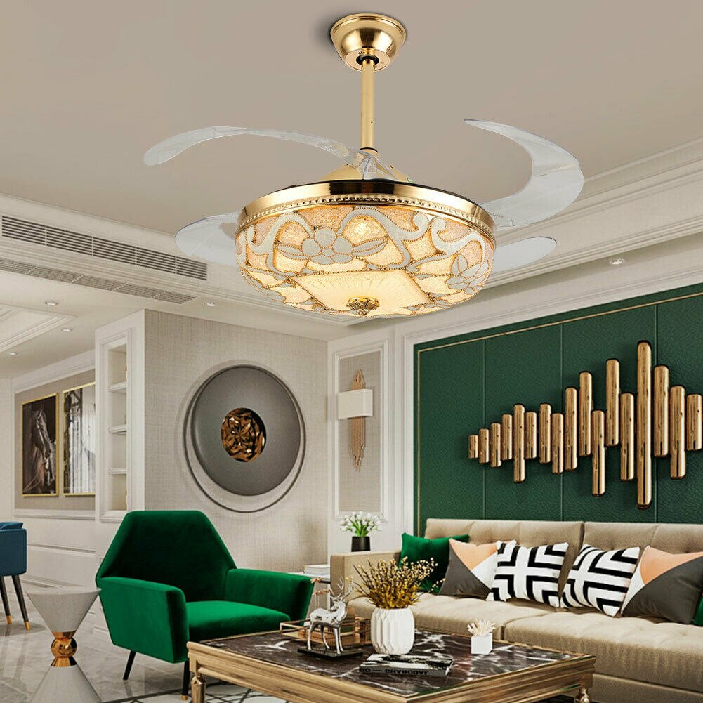 Modern Ceiling Fan With LED-Lights / Lixra