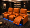 Modern Power Reclining LED Leather Sofa Set / Lixra
