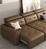 Multifunctional Folding Remote Control Leather Sofa Bed / Lixra