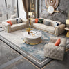 Luxurious Tufted Back Leather Sofa Set / Lixra