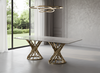 Gleamy Artistic Marble Dining Table / Lixra