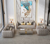 Luxury Fusion of Tufted Design 3-2-1 Leather Sofa Set / Lixra