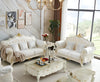 Liville European Velvet Fabric Tufted Sofa Set