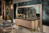 Glossy Marble Dining Table Set for 6 / Lixra