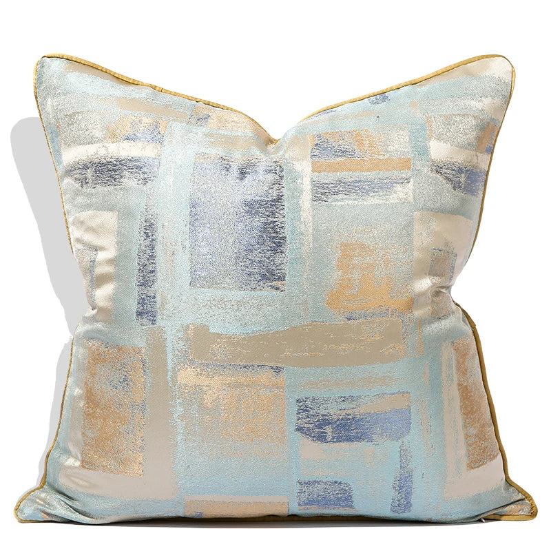 Metallic Shiny Square Pillow Covers / Lixra