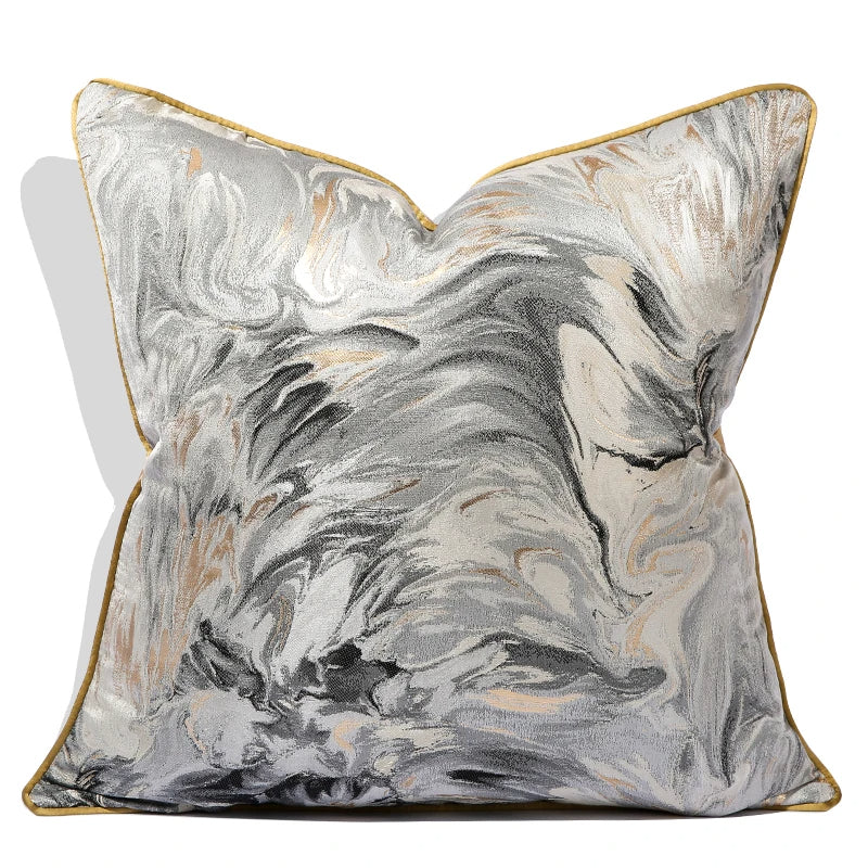Lustrous Metallic Square Pillow Covers/ Lixra