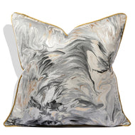 Lustrous Metallic Square Pillow Covers / Lixra